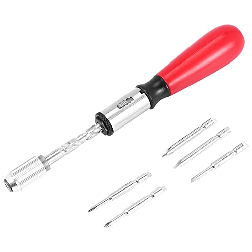 Wanjorlay 260Mm Vite A Mano Conduttore Premere Cacciavite A Cricchetto Punte Cacciavite Spacco E