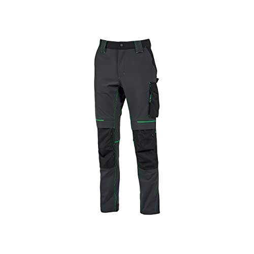 Pantalone U-Power Performance, Modello Atom, Slim Fit Elasticizzato, Con Multi_Tasche Frontali E Laterali, Tessuto Traspirante, Elastico In Vita, Cern