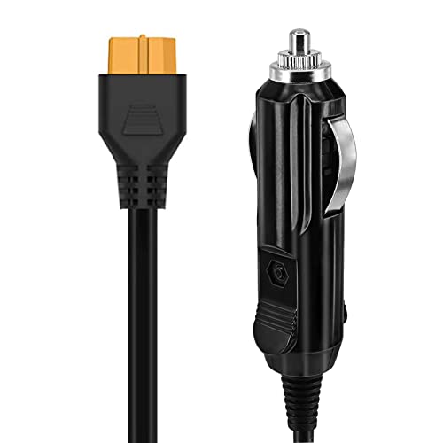 Accendisigari Su Dc Xt60 Caricabatteria Da Auto Alimentatore 12 V 24V Cavo Per Powerstation Bluetti Eb55 Ecoflow Delta River E Altro Ancora (16 Awg)