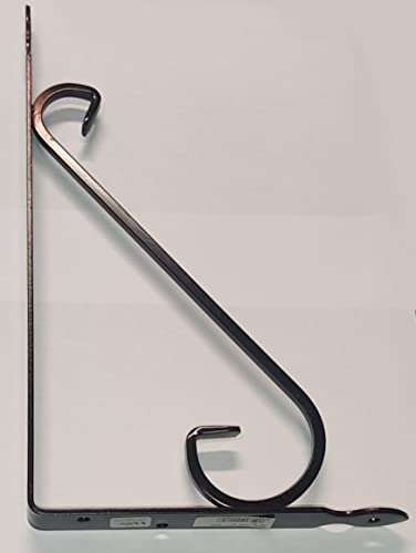 Veca - Reggimensola In Ferro Battuto Per Arredo Casa 32Cm - Colore Ramato