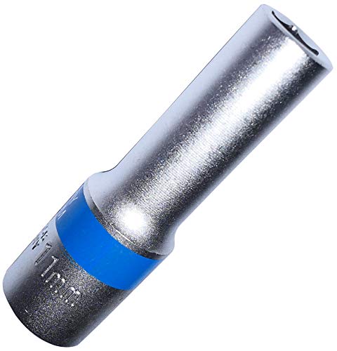 Aerzetix - Chiave A Bussola Lunga Profonda - Presa Esagonale 11Mm - 1/2" - Crv - C2243