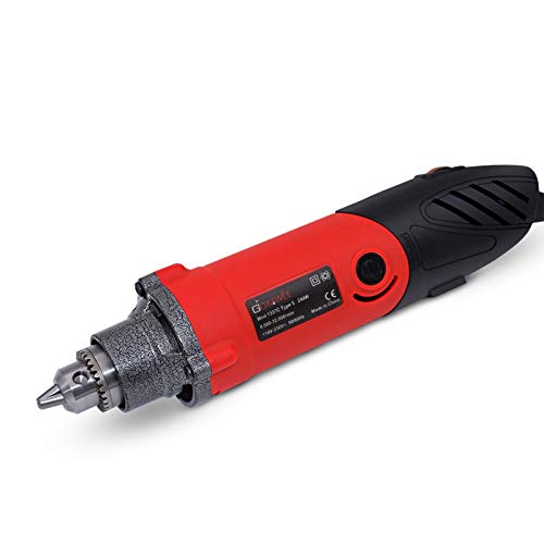 Goxawee Strumento Multifunzione, 240W Smerigliatrice Dritta Elettrica - Velocità Variabile A 6 Livelli (8000-32000 Rpm) Per Progetti Artigianali E Cre