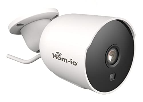 Hom-Io | Telecamera Wifi Esterno E Interno Bidirezionale, Videocamera Di Sicurezza Con Rilevamento Intelligente Del Movimento, Modello Outdoor3