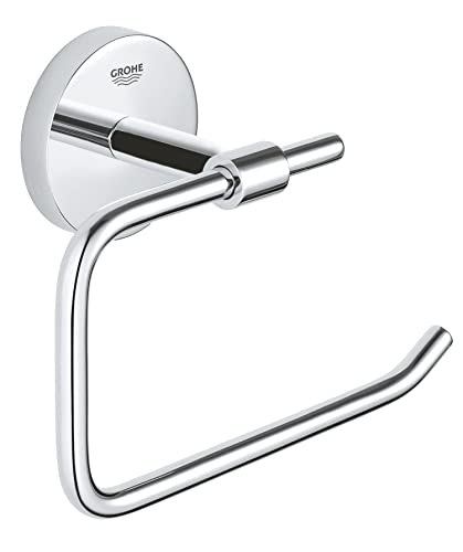 Grohe Quickfix Start Cosmopolitan, Portarotolo Senza Coperchio Metallo, Fissaggio Nascosto, Viti E Tasselli Inclusi, Montaggio Facile Con Grohe Quickg