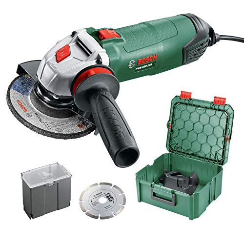 Bosch Home And Garden Smerigliatrice Angolare Pws 850-125, 850 W, Diametro Disco: 125 Mm, In Systembox, Taglia M