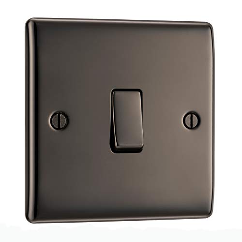 Bg Electrical, Interruttore Della Luce Bipolare Pearl Nickle, Nbn12-01