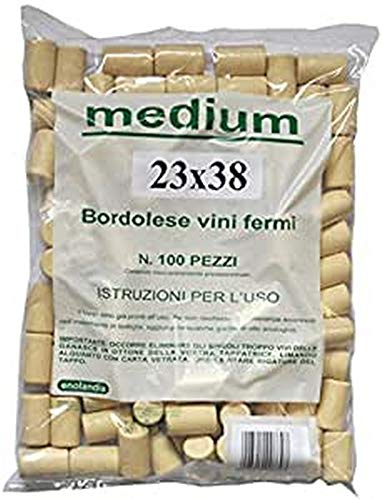 Webmarketpoint Tappi Sintetico Medium Per Bottiglia Bordeaux Pz.100