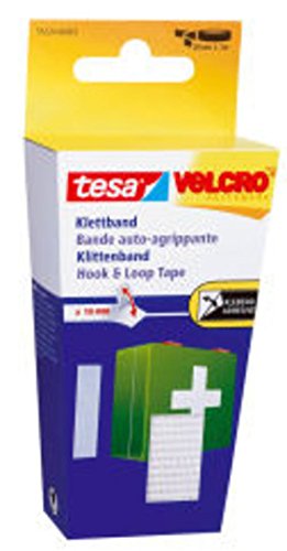 Tesa 55225-00001-02 Nastro Attacca/Stacca Autoadesivo, Nero, 2,5Mx20Mm, Nero