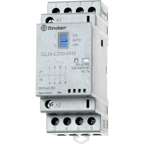 Finder Serie 22 – Contatore Lexic Modulare 2 No + 2Nc Agsno2 Selector + Indicatore + Led