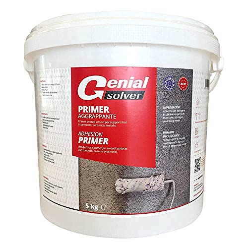 Genial Solver - Primer Aggrappante - Sottofondo Pronto All'Uso Per Supporti Lisci O Non Assorbenti
