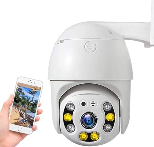 Telecamera Wifi Ip Mini Speed Dome Da Esterno Ip66 2 Mpx 1080P Registra Sd Card