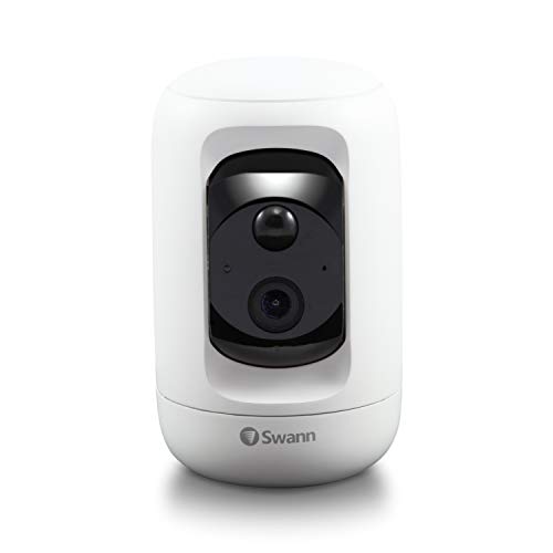 Swann Ptcam, Telecamera Di Sicurezza Pan & Tilt, Inclinazione ± 30°, Panoramica A Sinistra E Destra 355°, Wi-Fi, Hd 1080P, Audio Bidirezionale, Cloud
