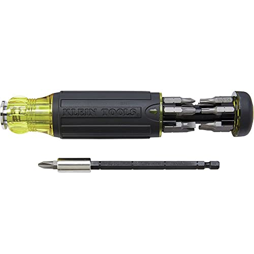 Klein Tools 32303 Cacciavite Multi-Bit/Cacciavite, Avvitatore Magnetico 14-In-1 Impact Rated Set Phillips, Scanalato, Quadrato, Combo, Torx
