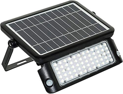 Luceco Solar Guardian Pir Proiettore Nero, Ip65 Nominale, 10 Watt