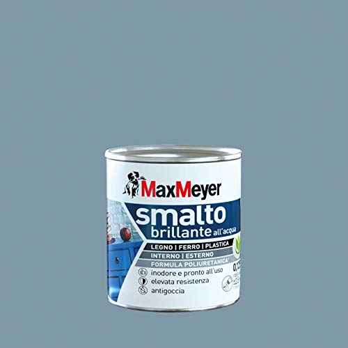 Maxmeyer Smalto All'Acqua Poliuretanico Brillante Denim 0,125 L