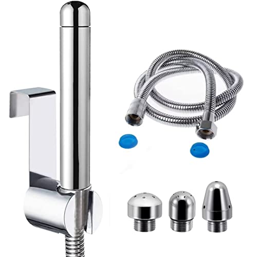 Kit Clistere Per Doccia Con Gancio, Sistema Di Pulizia Degli Ugelli Colon Con Tubo Flessibile Da 59 Pollici E 3 Teste Per Uomo Donna Pulizia
