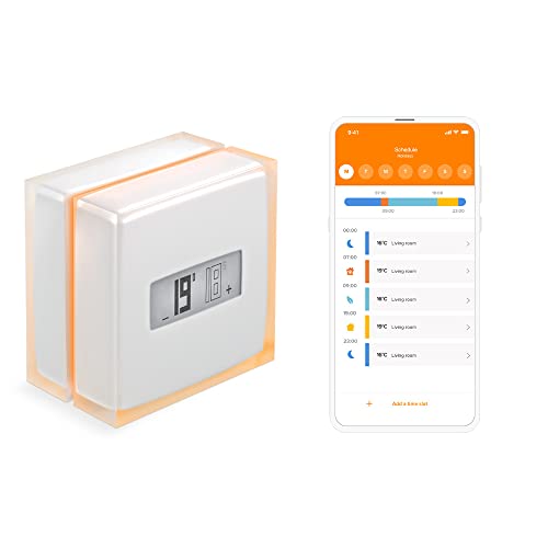 Netatmo Nth01-It-Ec Termostato Wifi Intelligente Per Caldaia Individuale, Bianco