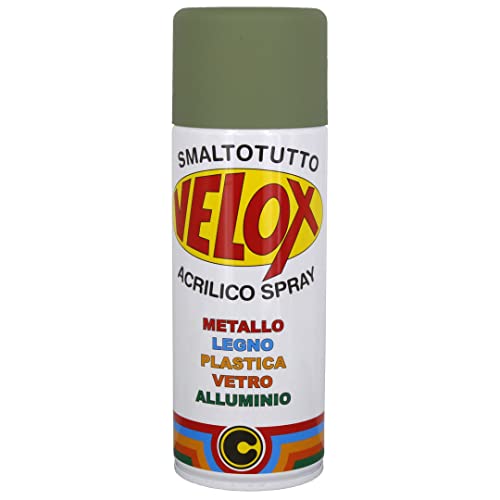 6 Pz Di Velox Spray Acril.Verde Milit. Opch Ral 6013
