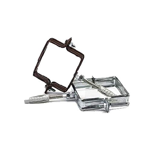 Dianhydro Collare Pluviale Quadro Diametro 100X100 Verniciato Testa Moro