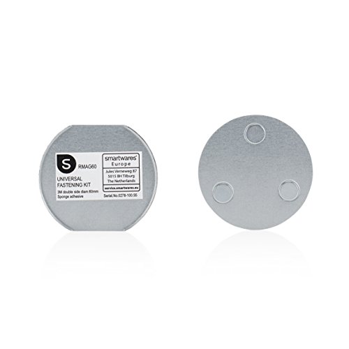 Fissaggio Magnete Per Rivelatori Di Fumo - 6 Cm Ø - Smartwares Montagio Magnetico, Argento