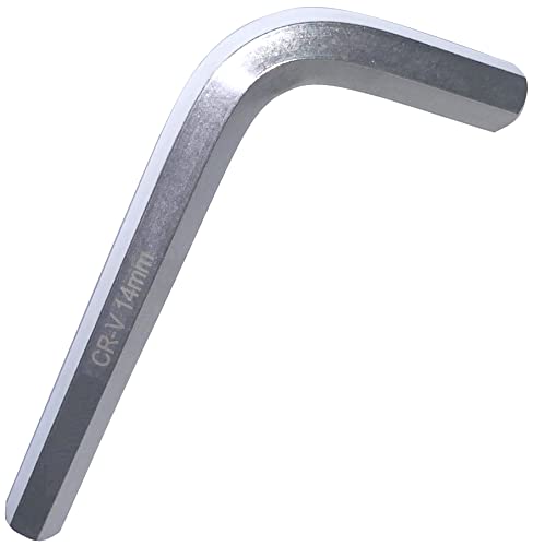 Aerzetix - Chiave A Brugola 14 Mm Crv Maschio Esagonale Piegata Allen Key Chiave Maschio Chiave Hexagon.