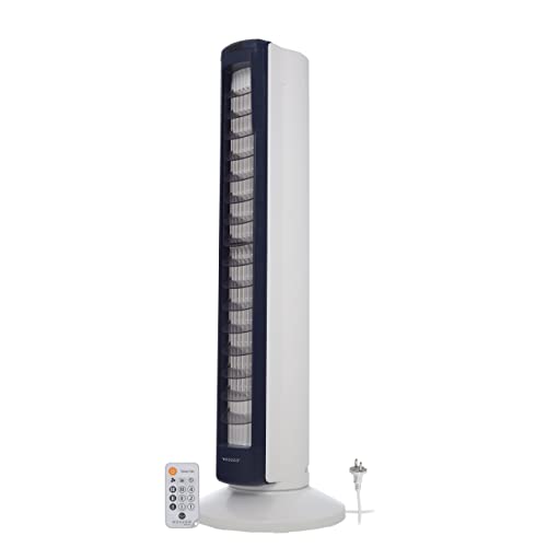 Woozoo, Ventilatore A Torre Silenzioso, Potente E Portatile, Portata 10M, Oscillazione, Inclinazione Verticale, Telecomando, Timer, Soggiorno - Woozoo