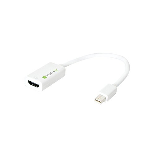 Techly 309791 Adattatore Mini Displayport (Thunderbolt) 1.2 / Hdmi 15Cm Bianco Bianco