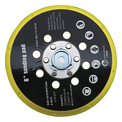 Be In Your Mind 6 Pollice Levigatrice Base 150Mm 17 Fori Levigatrice Ricambio Pad Compatibile Con Ro1 Es150 Et2 Bo6030 Bo6040 Per Lucidatura Rettifica