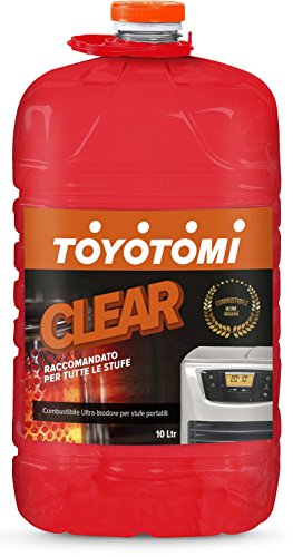 Toyotomi Clear10L Ultra Inodore, Combustibile Compatibile Con Tutte Le Stufe Elettriche O Meccaniche, Eccellenza Giapponese, Maxi Risparmio 10 Litri