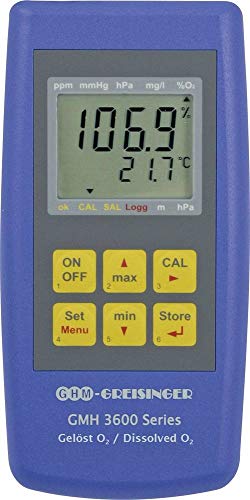 Greisinger Gmh 3611-Gl - Misuratore Di Ossigeno A Pressione, Concentrazione O2, Corda O2