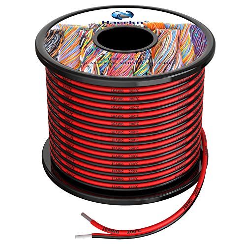 Silicone Fili Elettrici 2X1.3Mm² 16Awg 2 Core 2X10Metri Cavo Elettrico Filo Di Rame Stagnato A Più Fili Alta Temperatura Resistente