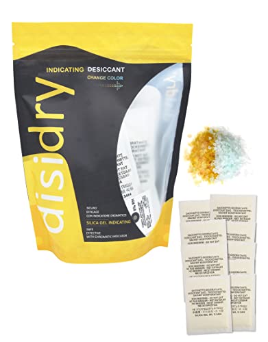 Disidry® 20 G X 30 Sacchetti Silica Gel Con Indicatore Cromatico Cambia Colore Quando Esausto