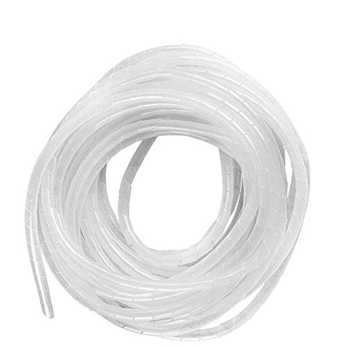 Gtiwung Raccoglicavi Spiralato, Spirale Avvolgicavo, Tubo A Spirale Diametro 4Mm, Copricavo Spirale A Lungezza 25M, Tubo A Spirale Per Mettere In Ordi