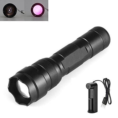 Weslite Torcia Ir 940Nm Visione Notturna Infrarossi Luce Torcia Zoom Regolabile Torcia Illuminabile 1 Modalità Per La Caccia Alla Visione Notturna-Uti