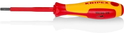 Knipex Giravite Per Elettricisti Per Viti Torx Brunita, Impugnatura Isolante, In Materiale Bicomponente, Collaudato Vde 185 Mm 98 26 25