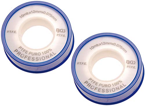 Bgs Ptfe Nastro Di Tenuta 8582 2 Ruoli Per 10 Meter Lunghezza 12 Mm Di Larghezza