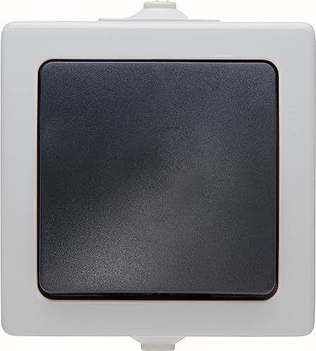 Kopp 565656001, Interruttore Universale (Pulsante Di Spegnimento E Commutatore) Da Parete, Grigio Ap-Fr Nautic