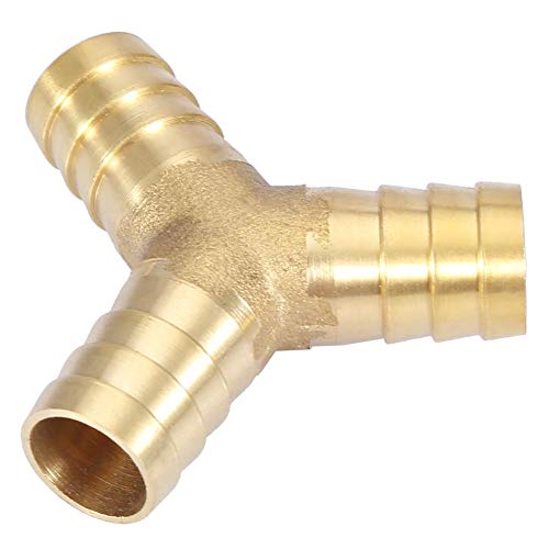 Connettore A Spillo In Ottone A 3 Vie, T Raccordo Per Tubo Flessibile Per Raccordi Aria Compressa Gas Acqua 6/8/10/12/14 / 16Mm(14Mm 1Pcs)