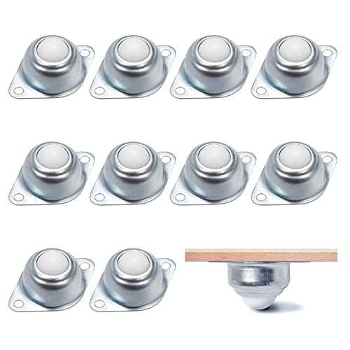 Ruote A Sfera Nylon, 10 Pezzi Mobili Ruote, Ruote Con Cuscinetti A Sfera, Rullo Di Trasporto, Rullo A Sfera In Nylon, Nylon Rotelle Per Mobili Per Dis