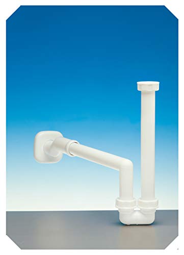 Sifone Lavabo/Bidet Eccentrico 1"-11/4 Bianco