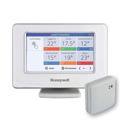 Honeywell Atp921R3118 Evohome Wifi Connected Pack, Regolatore Di Riscaldamento