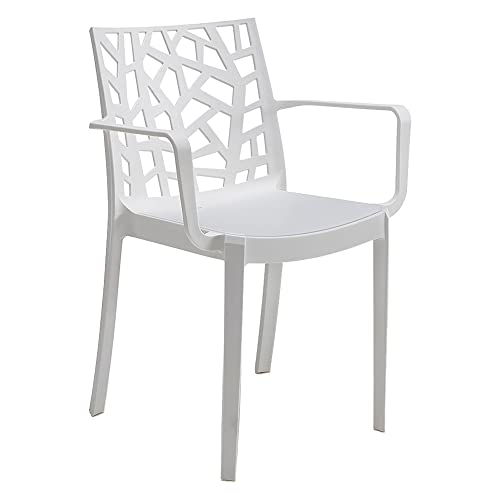 Sedia In Polipropilene 'Matrix Armchair' Taupe Bica