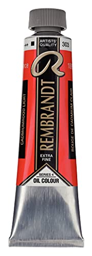 Rembrandt Talens Excelentes Colores De Pintura Al Óleo - 40 Ml - 303 Rojo Cadmio Claro