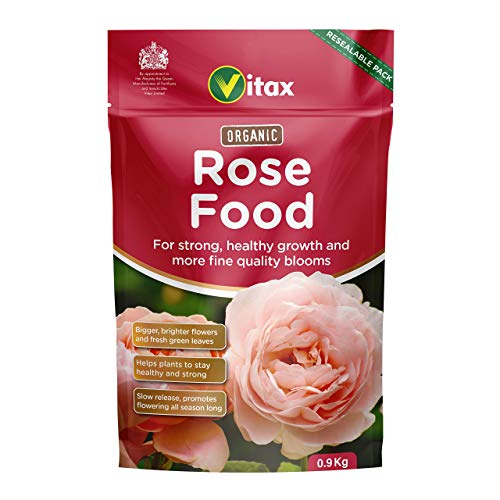 Vitax Ltd 6Orf901 Vitax Organic Rose Feed 0.9Kg Sacchetto Richiudibile