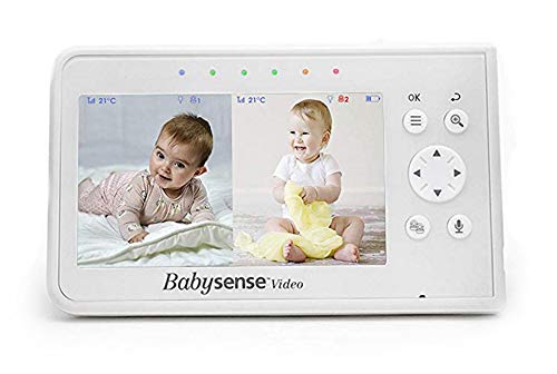 Babysense Unità Genitore Con Schermo Diviso Per Baby Monitor Video V43 Di