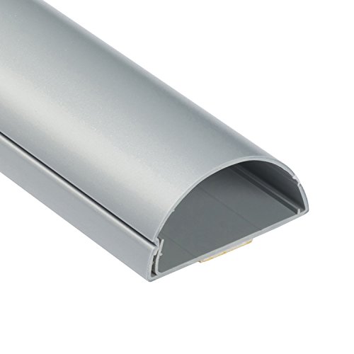 D-Line 1M6030A | Canalina Coprifili | Canalina Per Cavi | Passacavi Pavimento | Canale Battiscopa | Passacavi Muro | 60 X 30 Mm - 1 M Lunghezza - Effe