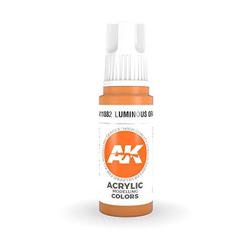 Ak Interactive 3Rd Gen Acrylic Luminous Orange 17Ml
