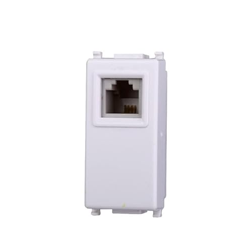 Modulo Presa Telefonica Rj11 1P Bianco Compatibile Vimar Serie Plana - Ettroit