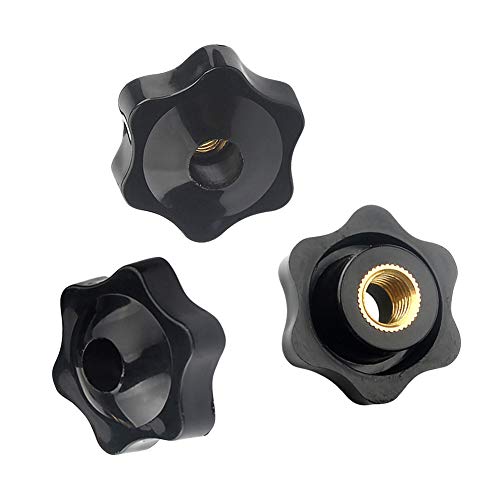 Yudesun Stella Testa Manopola Maniglia - M5 M6 M8 M10 Testa Plastica Stella Serraggio Dado Manopola Filettatura Femmina Manopole Maniglia Per Macchine