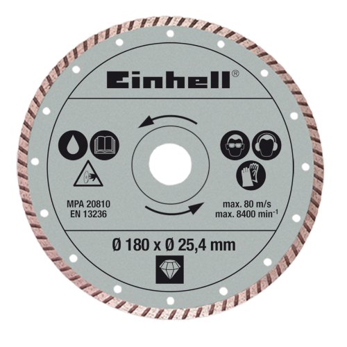 Einhell 4301176 Rt-Tc 430 U Disco Diamantato Turbo, Tagliapiastrelle, Grigio